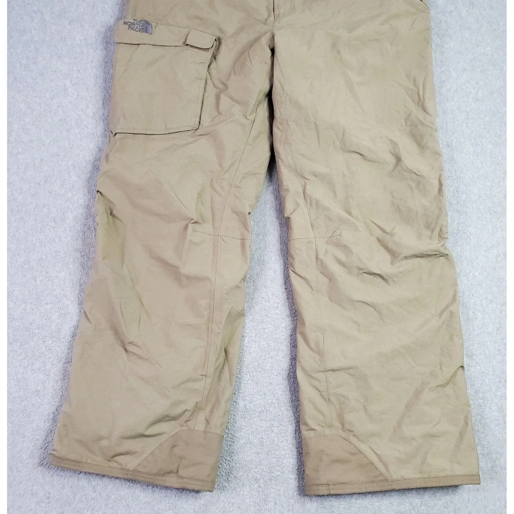 The North Face Snow Pants Mens 38,x32 Beige HyVent Waterproof Zip Vents Ski